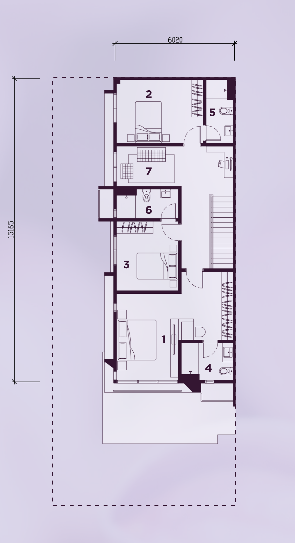 Type A first-floor plan